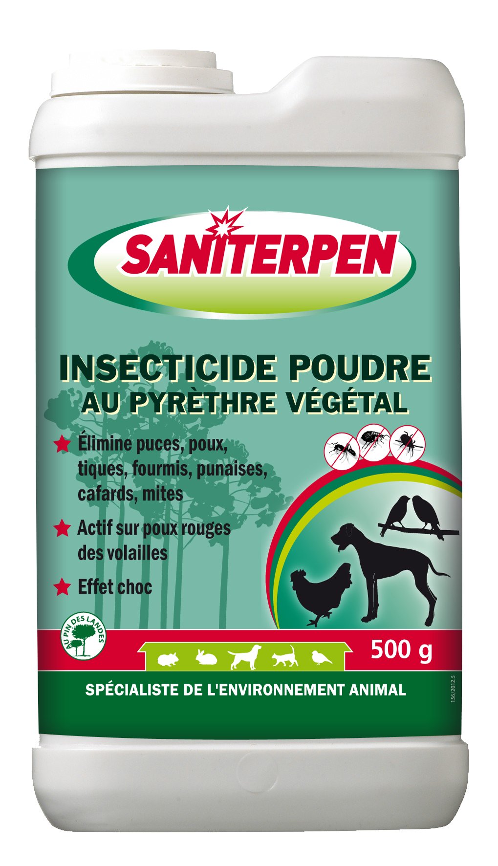 Insecticide en poudre au pyrèthre végétal Saniterpen 500g