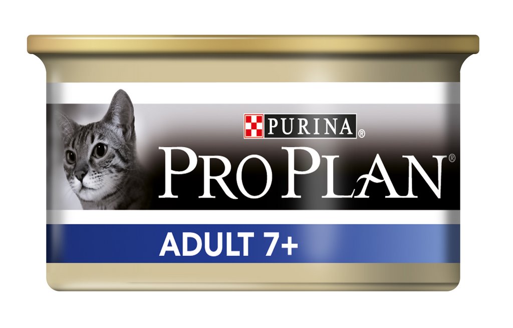 Aliment humide PRO PLAN pour chat senior ADULT 7+ au thon - Plateau de 24 boites